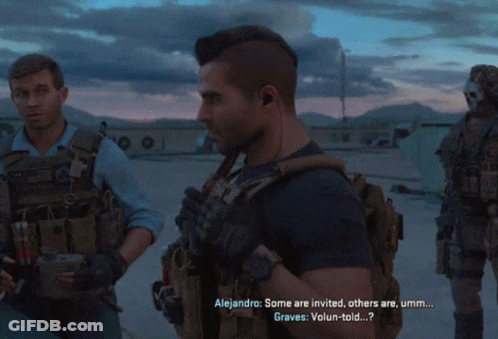 Video Game Screen Two Men Talking GIF