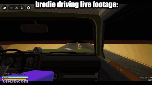 Video Game Screenshot Brodie Driving Live Footage GIF