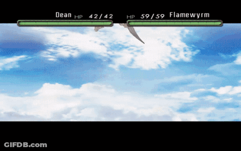 Video Game Screenshot Dean HP 42/42 And 59/59 GIF