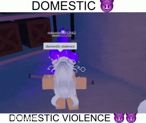 Video Game Screenshot Saying Domestic Violence GIF