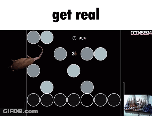 Video Game Screenshot Saying Get Real GIF