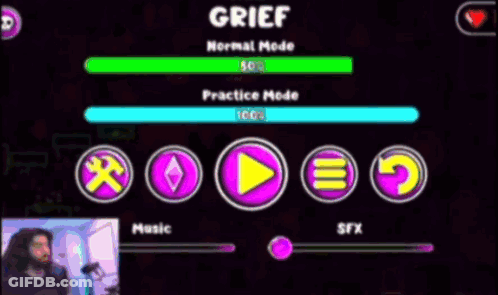 Video Game Screenshot Saying Grief GIF