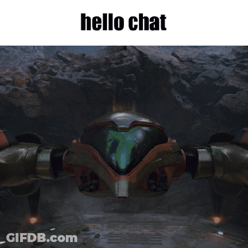 Video Game Screenshot Saying Hello Chat GIF