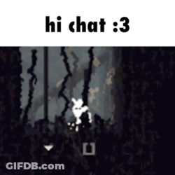 Video Game Screenshot Saying Hi Chat GIF