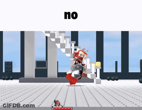 Video Game Screenshot Saying No GIF
