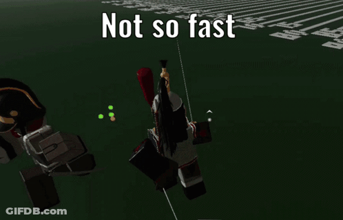 Video Game Screenshot Saying Not So Fast GIF