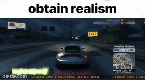 Video Game Screenshot Saying Obtain Realism GIF
