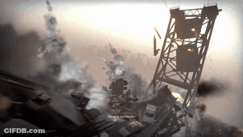 Video Game Screenshot Saying Parad El Bombardero GIF