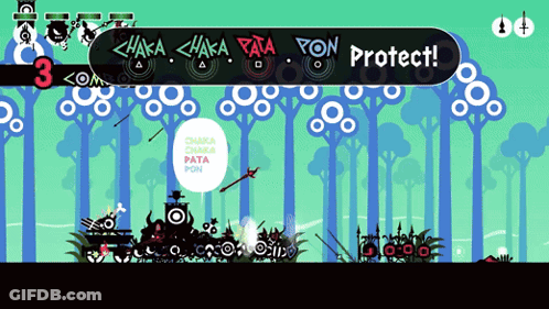 Video Game Screenshot Saying Protect GIF