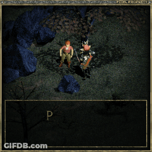 Video Game Screenshot Saying Pssst Over Here GIF