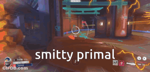 Video Game Screenshot Saying Smitten Primal GIF