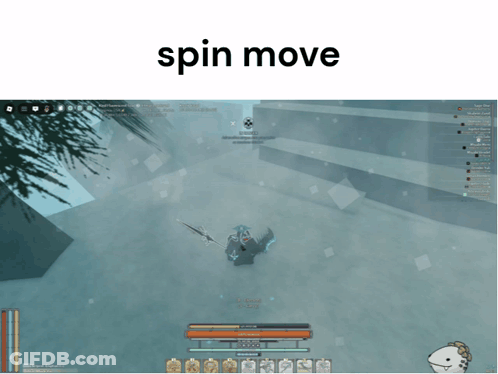 Video Game Screenshot Saying Spin Move GIF