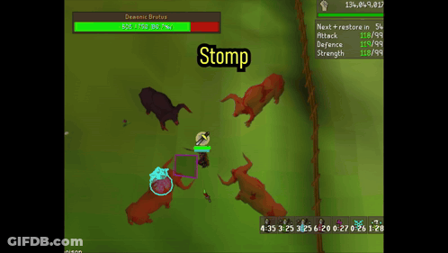 Video Game Screenshot Saying Stomp GIF