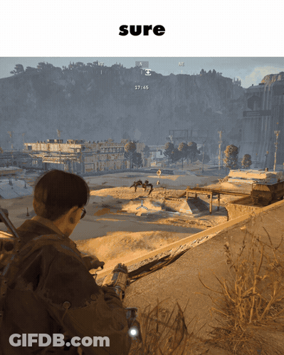 Video Game Screenshot Saying Sure GIF
