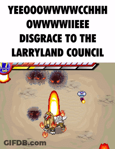 Video Game Screenshot Saying Yeeooowwwwcchhh GIF