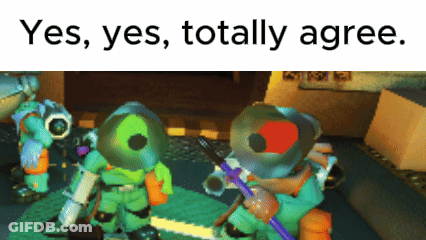Video Game Screenshot Saying Yes Yes Totally Agree GIF