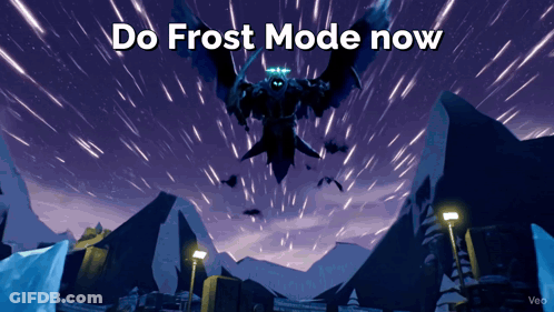 Video Game Screenshot Says Do Frost Mode Now GIF