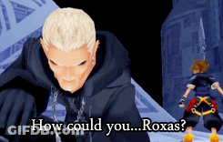 Video Game Screenshot Says How Could You Roxas GIF