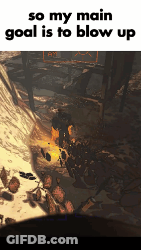 Video Game Screenshot So My Main Goal Is To Blow Up GIF