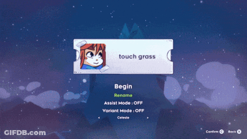 Video Game Screenshot Touch Grass GIF