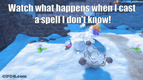 Video Game Screenshot Watch What Happens When I Cast A Spell I Don't Know GIF