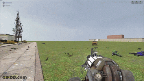 Video Game Screenshot With 100 On Bottom Left GIF