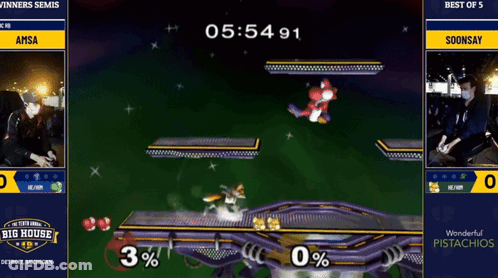 Video Game Screenshot With Big House Logo GIF