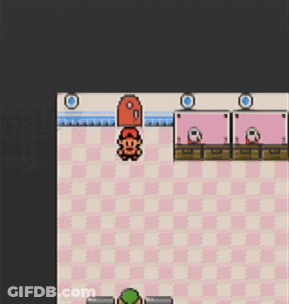 Video Game Screenshot With Checkered Floor And Ghost GIF