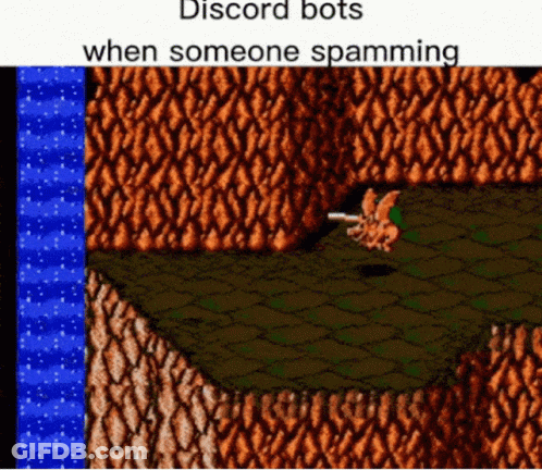 Video Game Screenshot With Discord Bots When Someone Spamming GIF