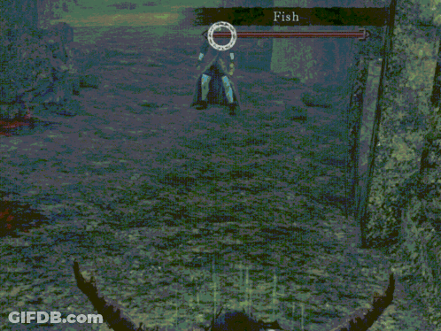 Video Game Screenshot With Fish GIF