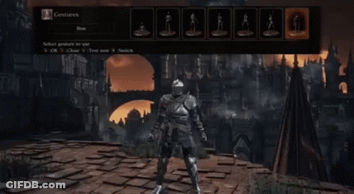 Video Game Screenshot With Gestures GIF