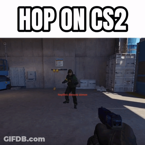 Video Game Screenshot With Hop On CS2 GIF
