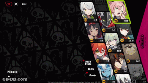 Video Game Screenshot With Name Nicole GIF