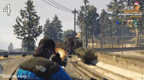 Video Game Screenshot With Number 4 GIF