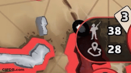 Video Game Screenshot With Numbers 38 And 28 GIF