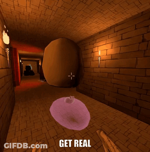 Video Game Screenshot With Skull And Get Real GIF