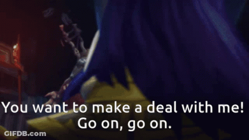 Video Game Screenshot You Want To Make A Deal With Me GIF