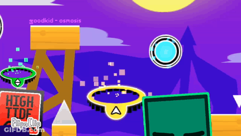 Video Game Sign Saying High Tide GIF