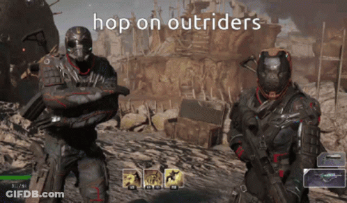 Video Game Soldiers Hop On Outsiders GIF