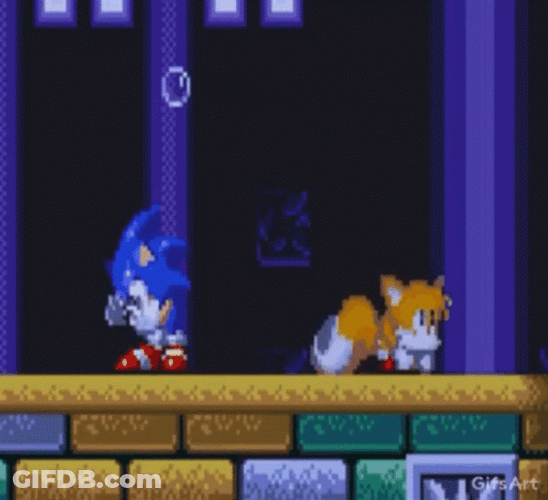 Video Game Sonic The Hedgehog And Tails Headbang Dancing GIF