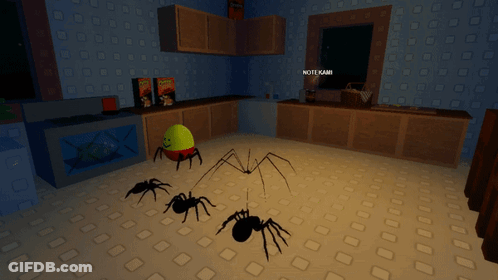 Video Game Spiders And Box Of Cheerios GIF