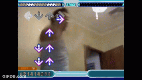 Video Game Stage Arrows Up Down GIF