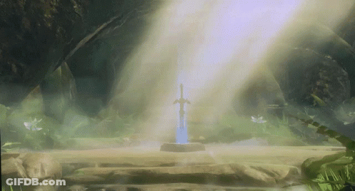 Video Game Sword In Cave GIF