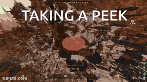Video Game Taking A Peek GIF