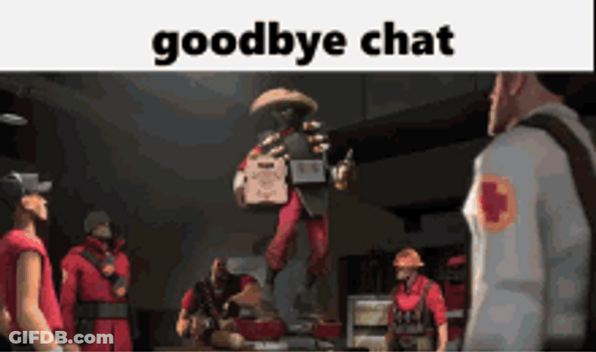 Video Game Tf2 Demoman Disappear Goodbye Chat GIF