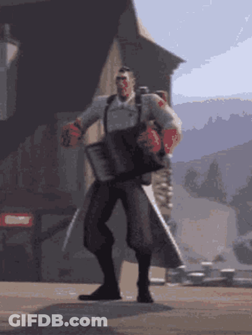 Video Game Tf2 Medic Playing Instrument GIF