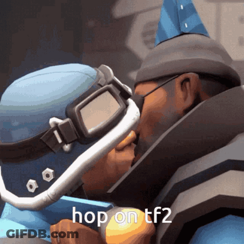 Video Game Tf2 Soldiers Kissing GIF