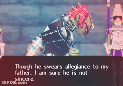 Video Game Though He Swears Allegiance To My Father I Am Sure He Is Not Sincere GIF