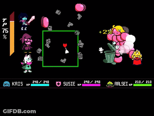 Video Game Trash Can Filled With Pink Balls GIF