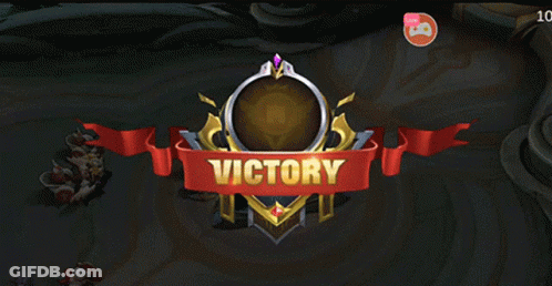 Video Game Victory Banner GIF